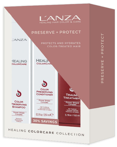 Lanza Healing Colorcare Rapid Preserving Shampoo Conditioner Treatment hotsell