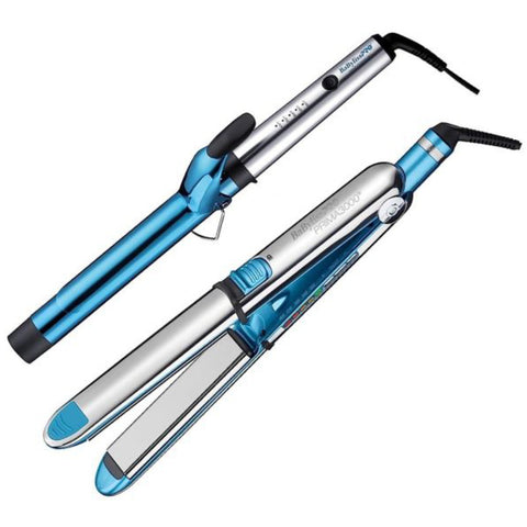 Hot Babyliss Pro nano titanium prima flat iron and wand