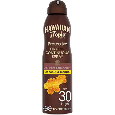 Hawaiian tropic protective tanning 2025 dry oil continuous spray