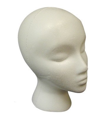 BURMAX STYROFOAM WIG HEAD FACE