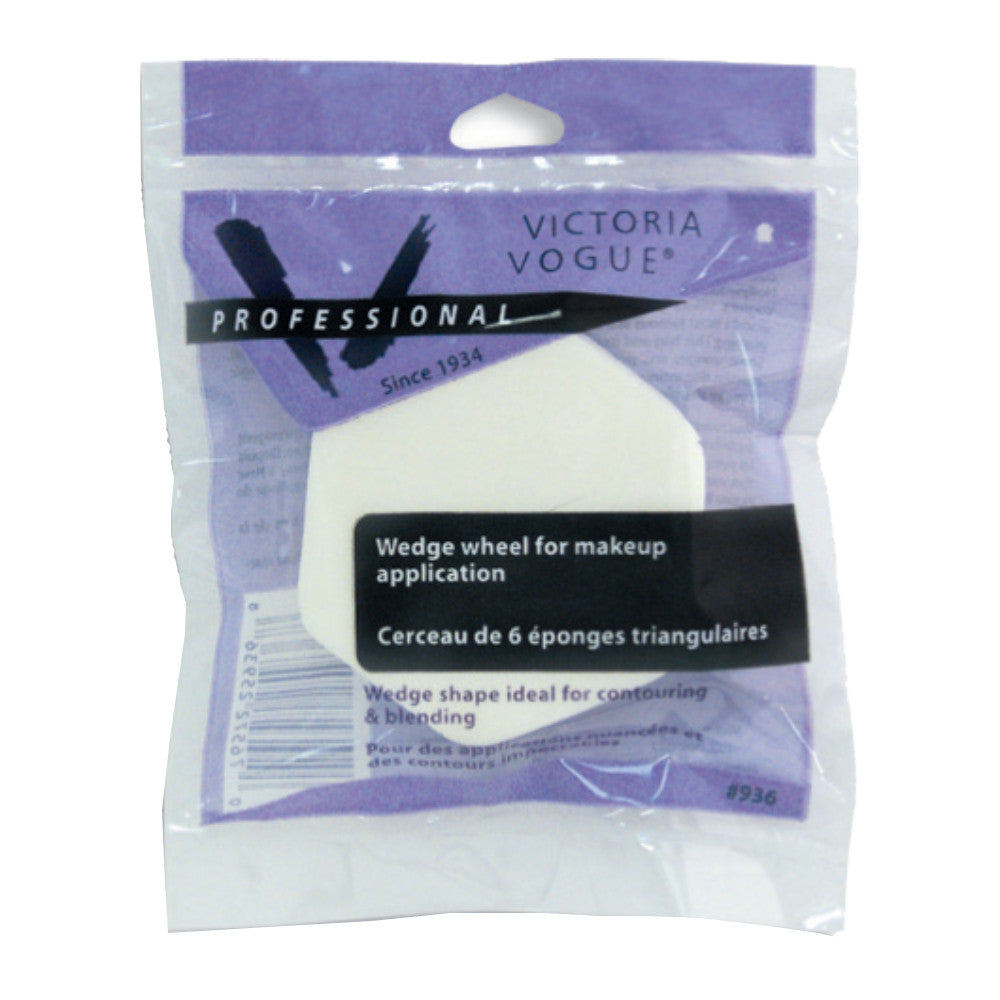 Victoria Vogue #936 Wedge Wheel for Makeup Application 6ct