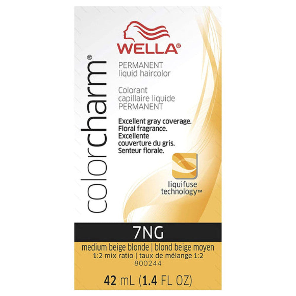 Wella Color Charm Hair ColorHair ColorWELLA COLOR CHARMShade: 042 Liquid Gold, 050 Lite Drabber (Cooling Violet), 0500 Blonding Plus, 1N/051 Black, 2N/211 Very Dark Brown, 3A/148 Dark Ash Brown, 3N/311 Dark Brown, 3NW Dark Natural Warm Brown, 3RV/367 Blac