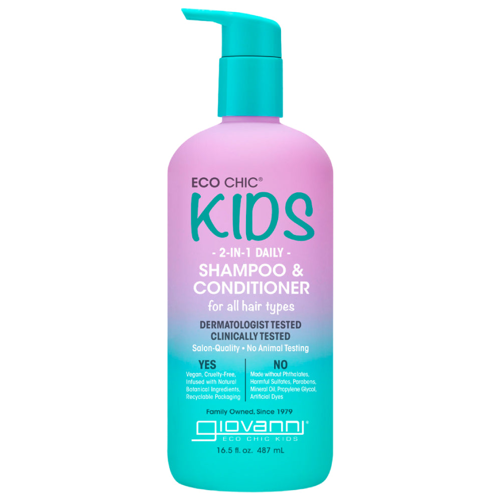 Giovanni Eco Chic Kids 2 in 1 Daily Shampoo and Conditioner 16.5 oz