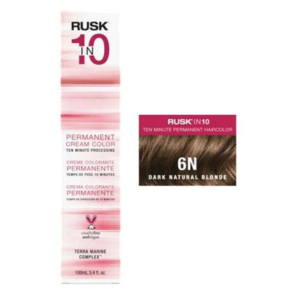 Rusk In 10 Hair Color 3.4 ozHair ColorRUSKColor: 6N Dark Neutral Blonde