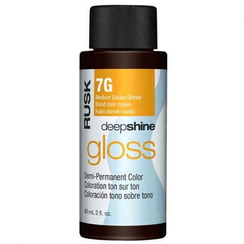 Rusk Deepshine Demi Gloss Hair ColorHair ColorRUSKShade: 7G Medium Golden Blonde