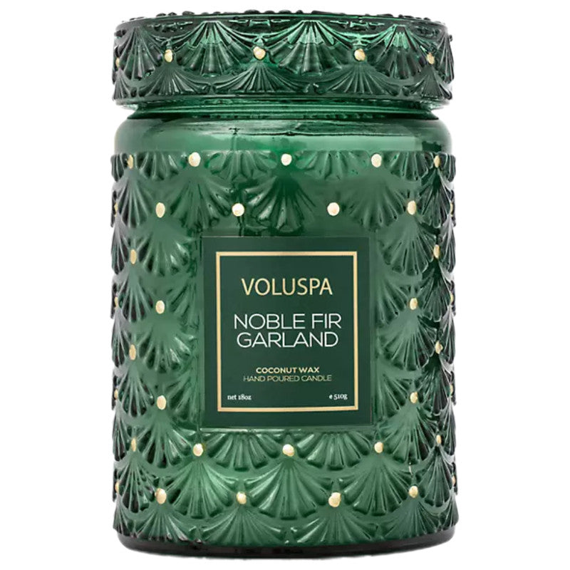 Voluspa Large Jar Candle Noble Fir Garland 18 ozCandlesVOLUSPA